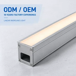 6063 Aluminum Profile LED Linear Lamp Heat Dissipation Grooves Multi Beam Angle 10-90 Degree Modern Exterior Linear Luminaire