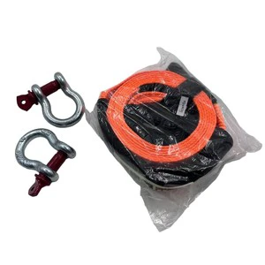 2 3 4Inch Heavy Duty Recovery Straps Tow Straps Kit Bow Shackle D-Ring Shackle for Winch, Off-Road Jeep Truck Vehicle Tow Strap