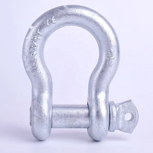 4.75t Electric Galvanized Screw Pin Lifting Bow Shackle