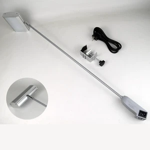 Wholesale LED Roll Banner Stand Aluminum Advertising Portable Long Arm Spot Light Exhibition Booth 120 Beam Angle 3000-5700K