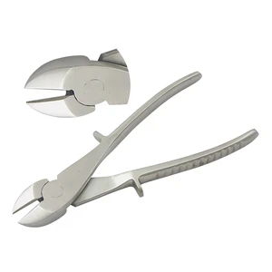 Heavy Duty 180mm Stainless Steel Grooved Handles Wire Cutting Pliers for Jewelry Making DIY Crafts Crimping Fishing OEM