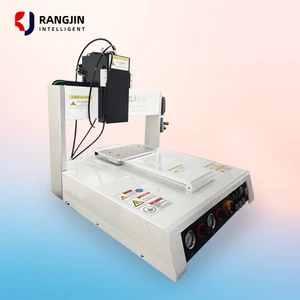 Desktop High Speed Automatic Glue Dispensing Machine Yellow Hot Melt UV Glue Universal Type Robot 1 Year Warranty High Precision