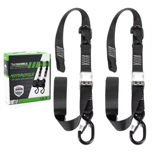 OEM Race Gear 38mm Heavy Duty 1.2T Custom Logo Cam Buckle Bar Harness Motorcycle Tie Down Straps With Safety S Hook For ATV