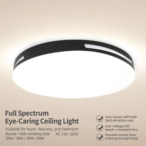 High Quality Fashion Style Decorative Home Lighting Home Office Modern Design Round Led Metal Ceiling Lamp