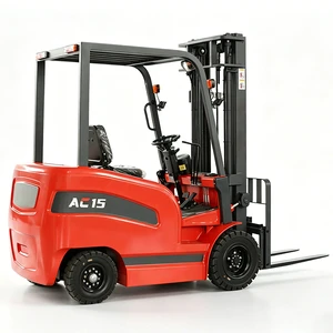 Professional 1.5Ton Capacity Counterbalance Hydraulic Stacker Seated Mini Compact Reach Truck Electric Forklift Truck
