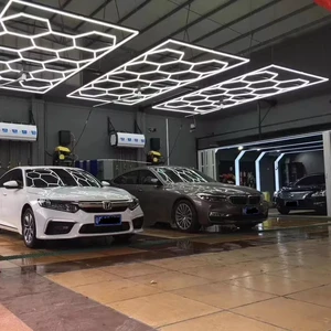 HUAHAN Led Light Honey Comb Garage Led Hexagon Garage Lighting