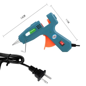20W Battery Rechargeable Hot Melt Glue Gun Multi Color& Multi Power Hot Glue Gun