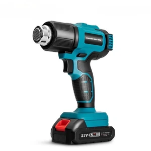21V Portable High Temperature Thermostatic Electric Hot Air Blower Cordless DIY Machine 2000W for Industrial Shrink Application