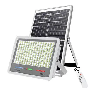 Super Bright IP66 Waterproof Solar Floodlight Remote Control 400W 300W RoHS Certified Aluminum Flood for Garden Courtyard Street