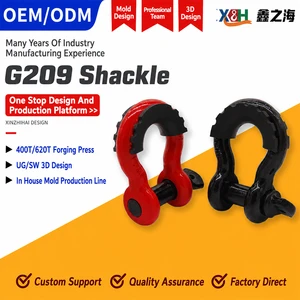 High Strength Alloy Steel Drop Forged Bow Shackle Screw Pin Anchor Shackle Heavy Duty Shackle For Crane Lifting