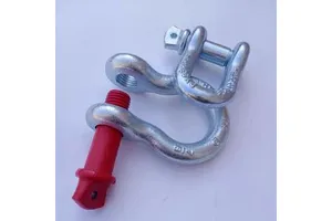 Heavy-Duty D Shackle High-Strength Bow Shape Galvanized Alloy Steel Heavy Industry Lifting 1000kg Load Capacity National