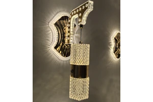 Hot Selling Hotel Decoration Wall Mounted Decor Lamp for Bedrooms or Living Room Bedside Modern Acrylic Wall Lamp (6012-1W)