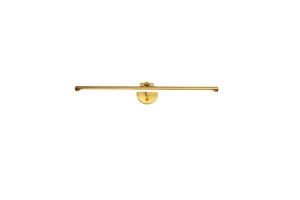Customized Wholesale Dia.18/21/27Inch Horizontal Linear LED Wall Lamp Modern Simple American Solid Brass Bathroom Vanity Light