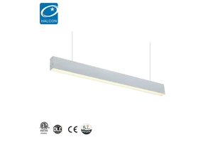 ETL CE Approval Customized Office Shop Garage Suspending Pendant Light 4ft 8ft 50w Led Linear Tube Light