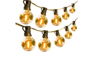 Party Garland Warm White Clear Vintage Bulbs Decorative Outdoor 50FT Fairy String Light G40 Globe Lights in Manufacturer Vietnam
