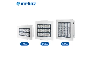 Wholesale Gas Station IP65 Waterproof Aluminum PC 100W 150W 200W Recessed Mounted LED Canopy Lights