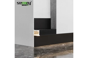 Decorative Aluminum Floor Wall Strip Lighting System Integrated Skirting Board Led Light