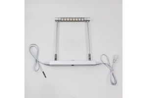 Professional 24W High Power Linkable LED Exhibition Light,120° Beam Angle, Aluminum Display Light for Trade Show Booth & Museum