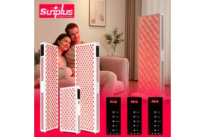 Custom Logo Sauna Indoor 2 Person Infrared With Red Light Therapy Horizontal Adjustable Stand 650Nm Red Light Therapy Panel