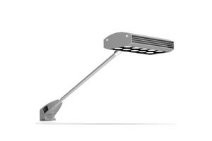 25W LED Aluminum Banner Stand Spotlight with Clip Long Arm 3000-5700K Color Temperature IP20 Rated for Booth Trade Show Lighting