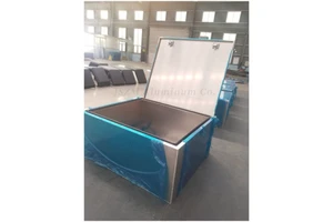 OEM Supported Portable Workshop Storage Custom Sizetool Cases Waterproof Aluminum Alloy Flat Tool Box for Truck Ute