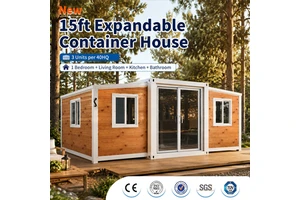 Modern 15Ft Prefabricated Expandable Container House Eco Friendly Tiny House Fast Installation Modular Home For Farm Stay