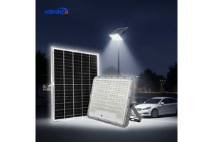Hishine Solar Lights Floodlights Solar Powered Spot Lights for Flags Best Solar Security Flood Lights