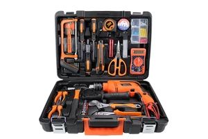 55PCS Small Multifunctional Portable Household Hand Hardware Tool Kit Electrician Tools With Drill Machine