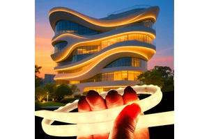 Custom High-Brightness Ip66 Waterproof Flexible Neon Light Led Strip Light for Curve Building Architectural Facade Contour