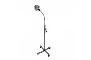 Adjustable 4-Wheel Stainless Steel Medical Lamp with Reflective Finish for Hospital Furniture