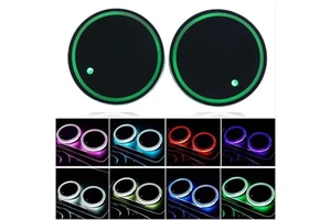 Luminous Cup Mat with LED Colorful Atmosphere Light for Interior Modification