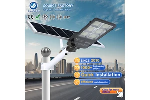 Zhongshan Lamp Outdoor Waterproof Ip67 Die-cast Aluminum 50w 70w 100w 200w 300w 400w 500w 600w Smd Led Solar Street Light