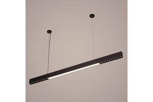 High Quality Office Hanging Profile Light Led Chandeliers Pendant Lamp Aluminum Linear Light With Reflector Cup