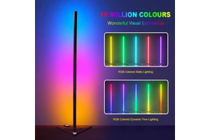 Custom Non-Standard Light Fixtures RGB Floor Lamp Modern Remote Control LED Floor Angle Led Flood Standing Lamp Corner Light