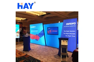China Double Sided Free Standing Light Box Exhibition Stand