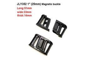 25mm 38mm Classic Strong Magnetic Slider Plastic Eco-Friendly Durable Quick Release Buckle Tactical Fastener Outdoor Jilingyang