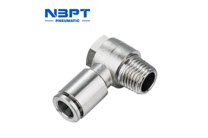 High-Quality Brass Straight Rotary Connector with Male BSPT Thread, Suitable for Pneumatic Systems and Air Hose