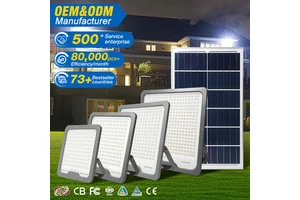 High Class Solar Powered Outdoor Waterproof IP65 ABS 100w 200w 300w 400w 500w Solar Led Flood Lights