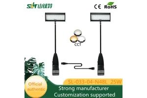 SLT High Quality LED Arm Light Roll-Up Pull-Up Exhibition Advertising Display Banner Lighting Art Show Light SL-033-04-N48L