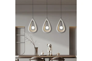 Droplet Shaped Hollow Pendant Lamp Decorate Room Bedroom Indoor Pendant LED Light Modern Nordic Metal Chandeliers Pendant Lights
