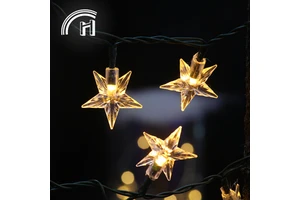 Flexible Decoration Plastic Star Shaped Led Lamp