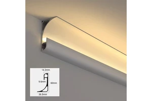 Free Ceiling LED Aluminium Profile Surface Reflective Suspended Ceiling Light for Living Room