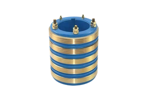 SRS 65 * 140 * 160 Copper Rotary Joint Electric Connector 5-Ring Slotted Electric Slip Ring With Herringbone Copper Brush Holder