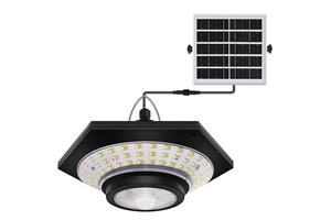 IP65 Solar Shed Light Solar Pendant Light Indoor Outdoor 228/180 LED 1000LM 5 Modes with Remote Control for Barn Gazebo Garage