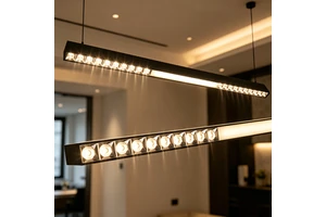 36W 1200mm Double Sides Emitting LED Linear Pendant Lamp Commercial Office Suspended Light Home Decor Lighting Fixture
