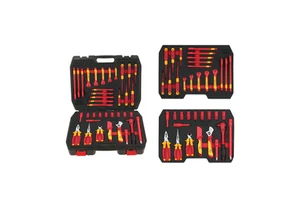 VDE Certified 38-piece EV Repair Insulating Tool Kit Suitable for Automotive Repair and Electrical Work.