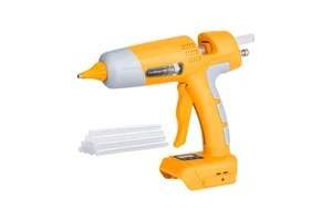 QIYUN HG05-DEW Cordless Hot Glue Gun Kit for 20V/60V Batteries LED Digital Control 10pcs 0.43'' Hot Glue Sticks Plastic