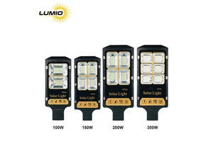 High Quality Waterproof Ip66 Street Garden Motion Sensor Led Outdoor Solar Light Low Price 100w Split Solar Powered Road Lamp