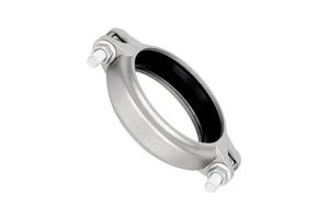 304 Stainless Steel Grooved Clamps Fire-Protection Pipeline Grooved Couplings Thin-Walled Double-Clamp Press-Fit Water Fittings
