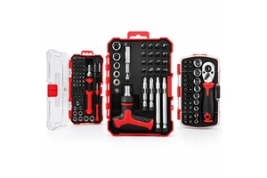 Wholesale S2 Steel Bits 28PC Ratchet Socket Screwdriver Hand Tool Set Professional Precise Garden Use Hard Case